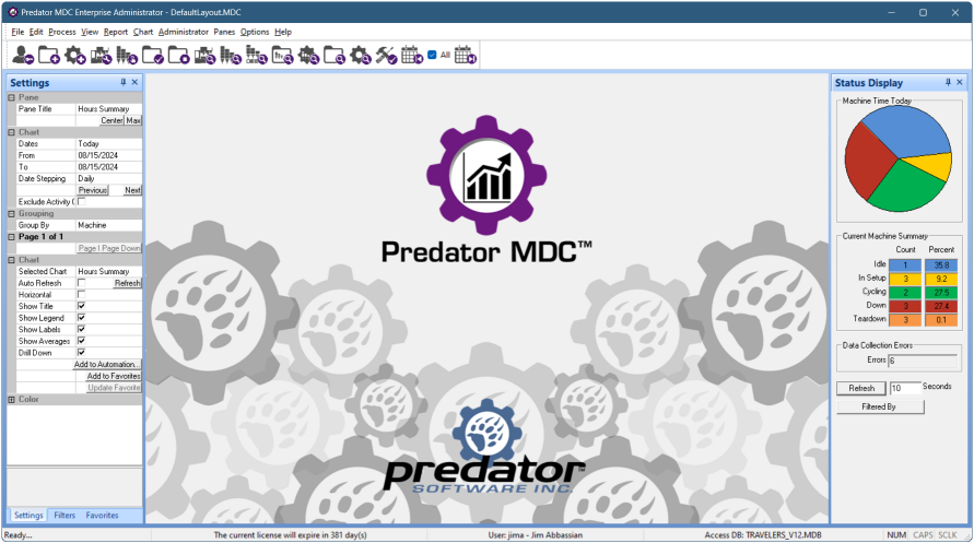 Predator MDC version 12 software